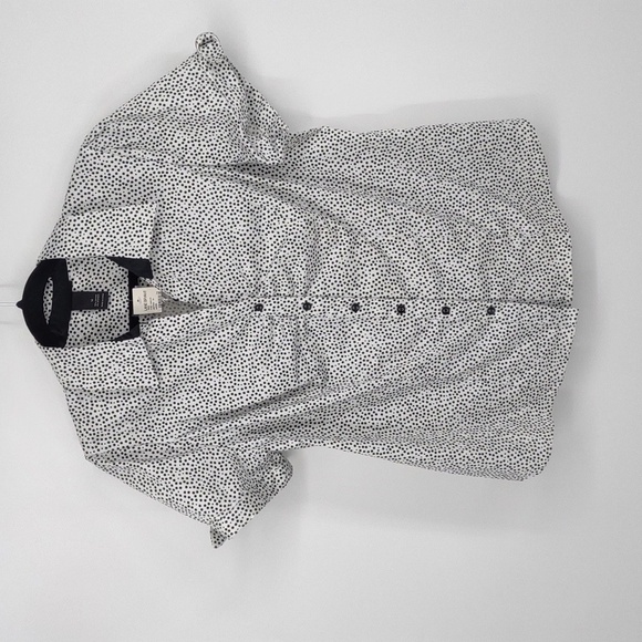 Lane Bryant Black and White Button Down Shirt - Picture 3 of 10